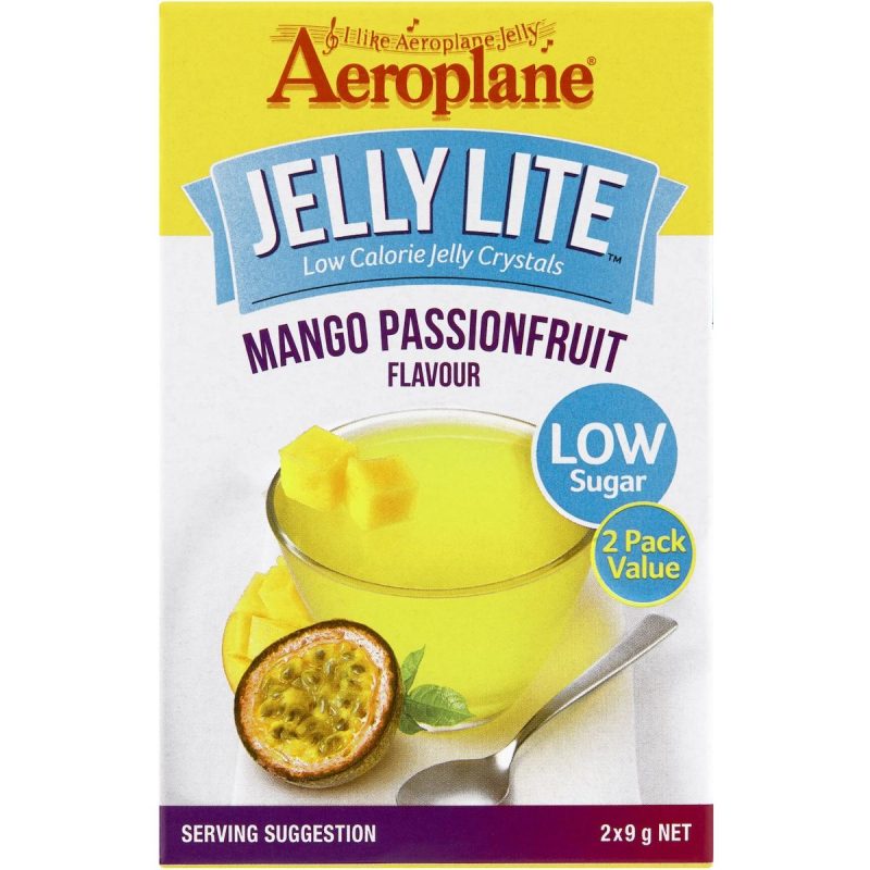 Aeroplane Jelly Lite Mango Passionfruit Low Calorie Jelly Powder 18g