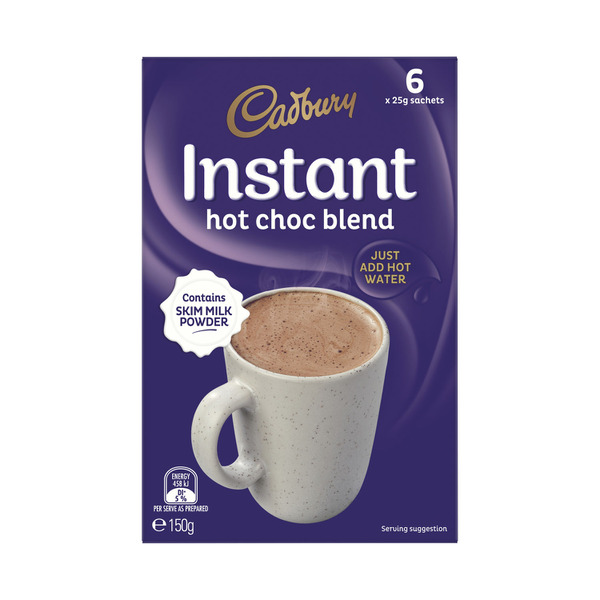 Cadbury Instant Hot Chocolate Blend 6 Sachets Pack