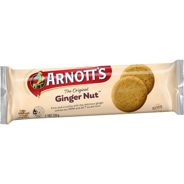 Arnotts Original Ginger Nut Plain Biscuits 250g