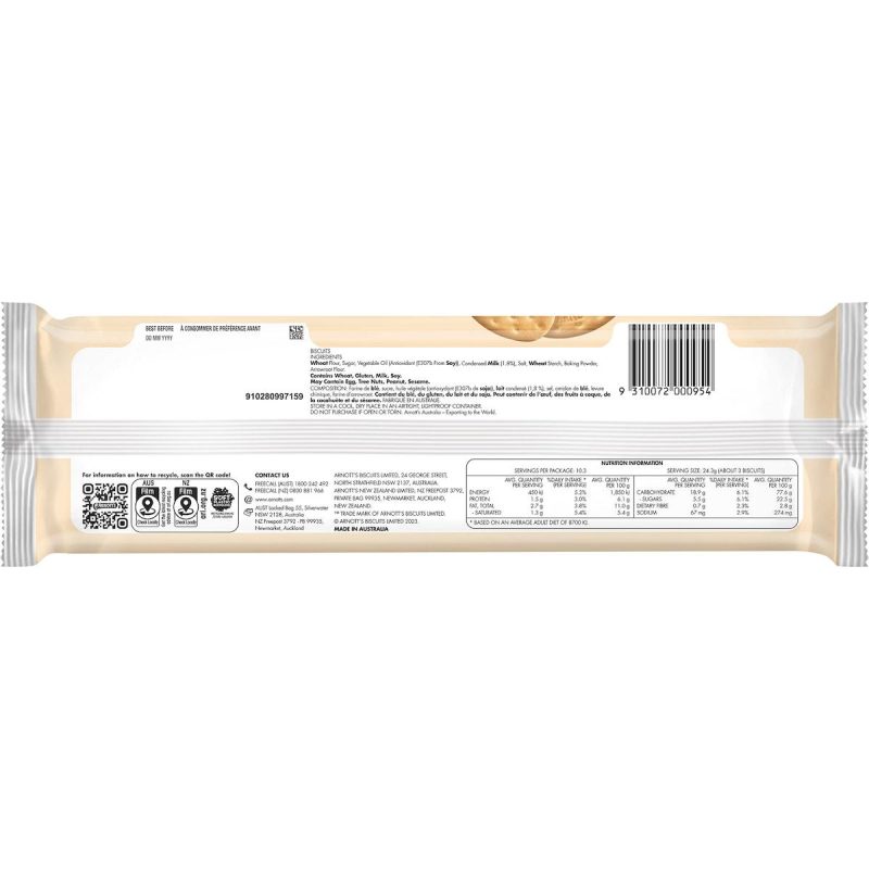 Arnotts Original Milk Arrowroot Biscuits 250g