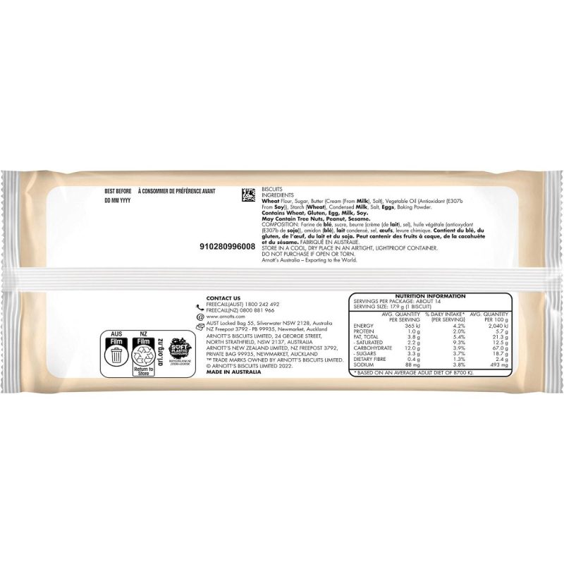 Arnotts Original Scotch Finger Biscuits 250g