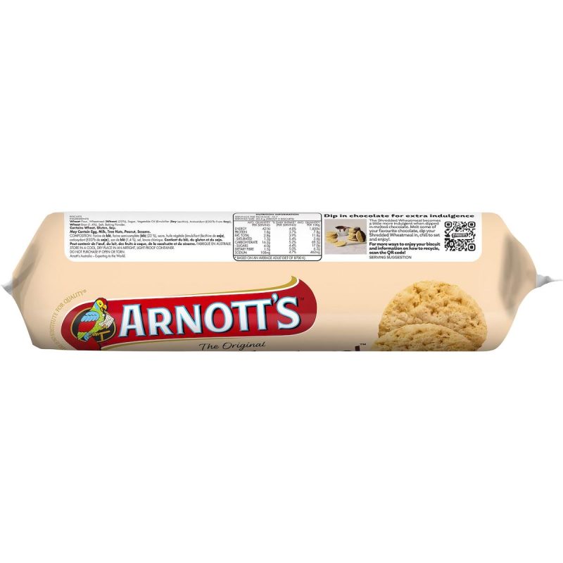 Arnotts Original Shredded Wheatmeal Biscuits 250g