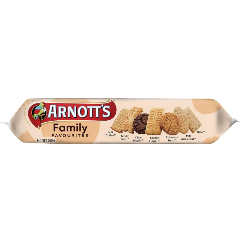 Arnotts Family Favourites Assorted Biscuits 500g