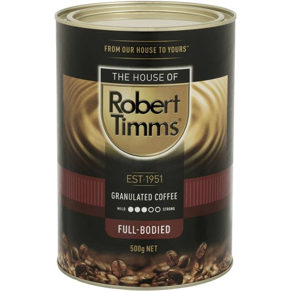 Robert Timms Premium Granulated Instant Coffee Tub 500g
