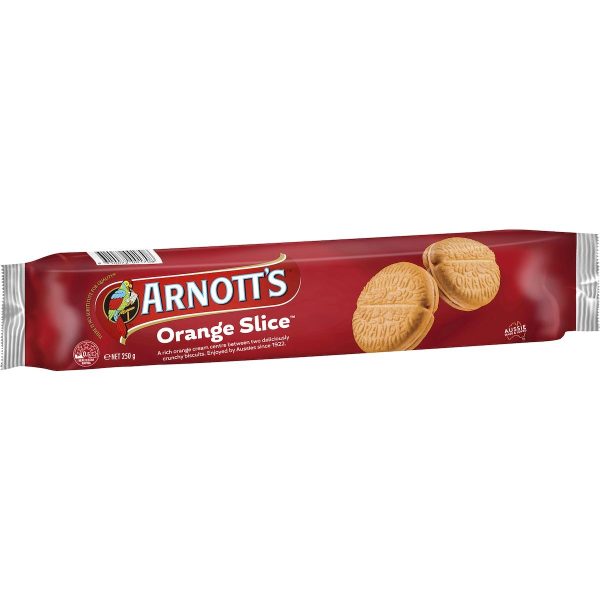 Arnotts Orange Slice Cream Biscuits 250g