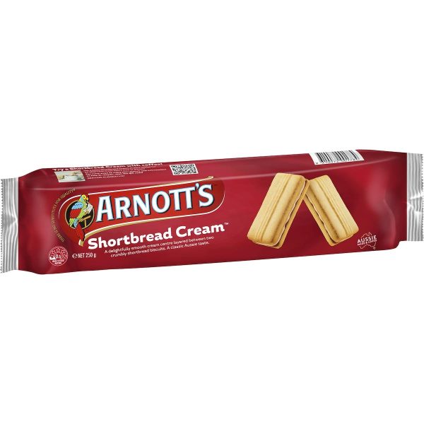 Arnotts Shortbread Cream Biscuits 250g