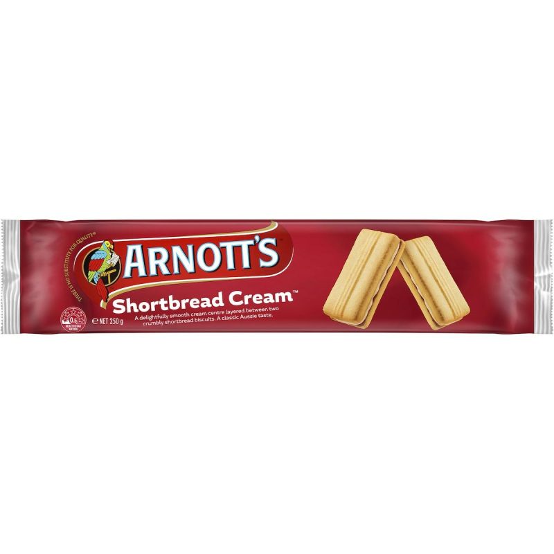 Arnotts Shortbread Cream Biscuits 250g