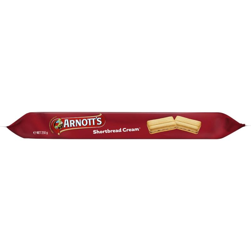 Arnotts Shortbread Cream Biscuits 250g