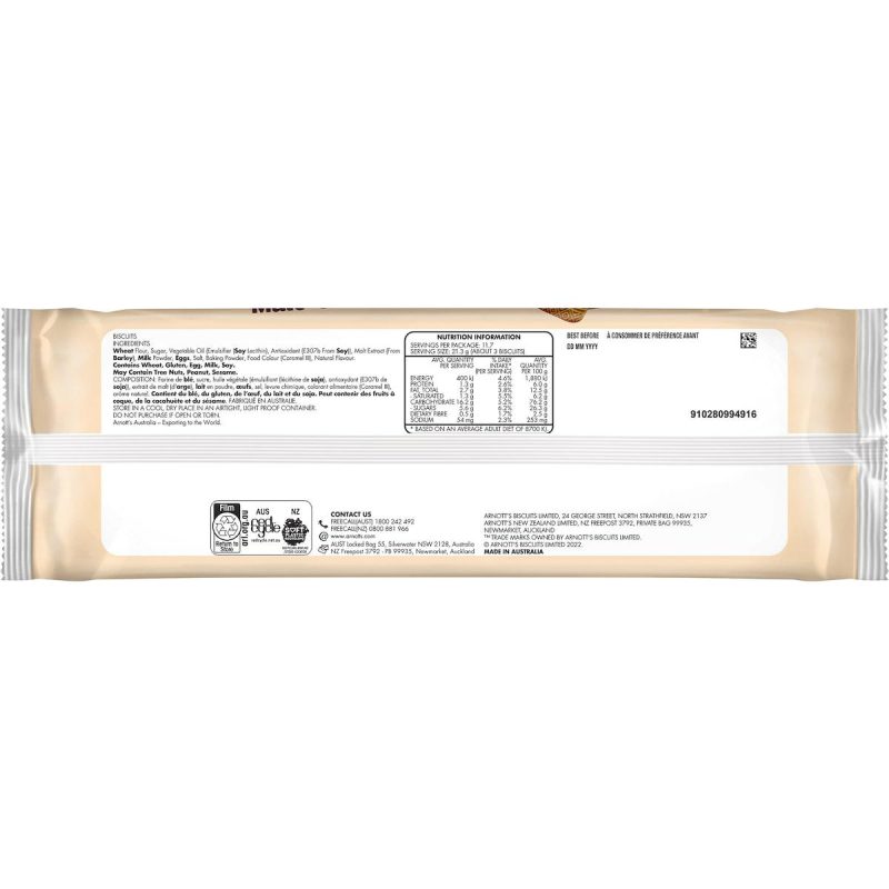 Arnotts Original Malt-O-Milk Biscuits 250g