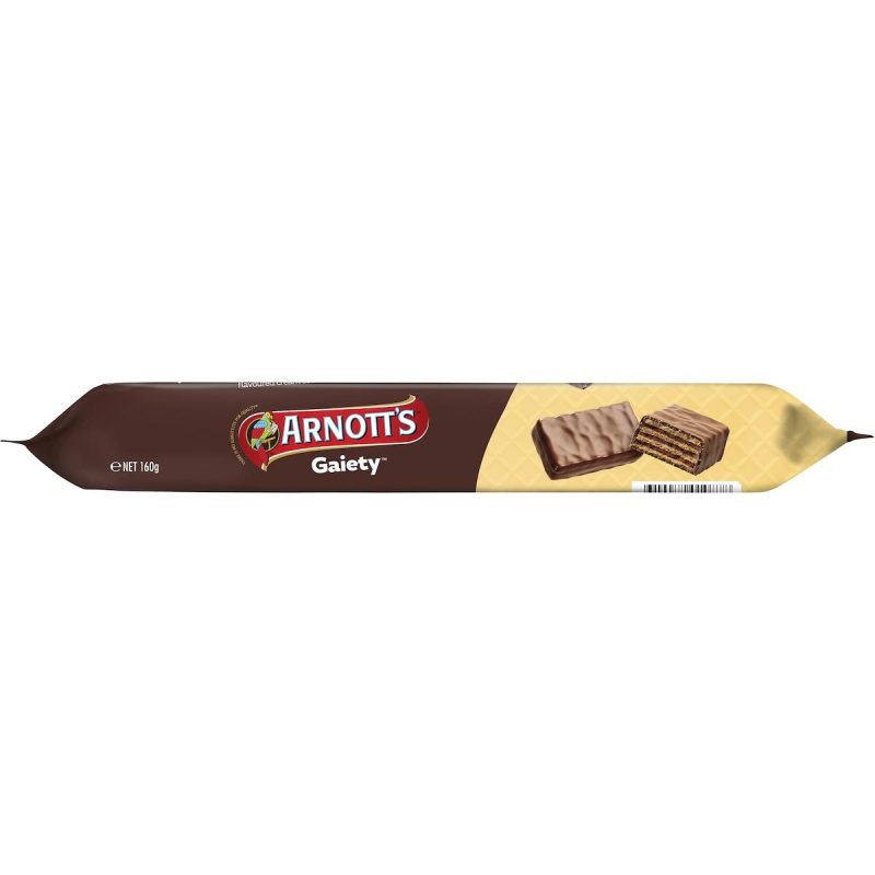 Arnotts Gaiety Chocolate Wafer Biscuits 160g
