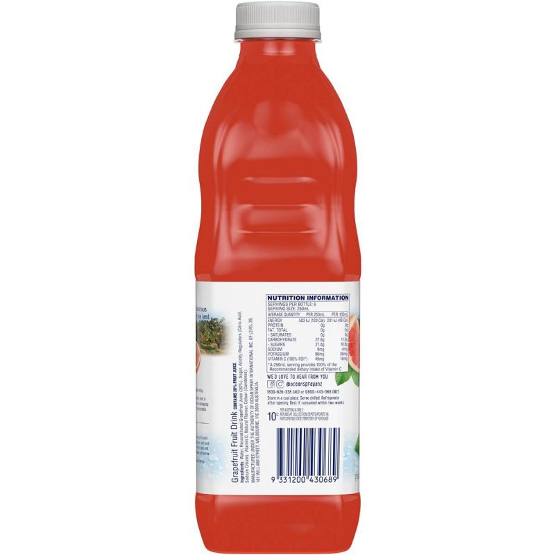 Ocean Spray Ruby Red Grapefruit Juice Drink 1.5L