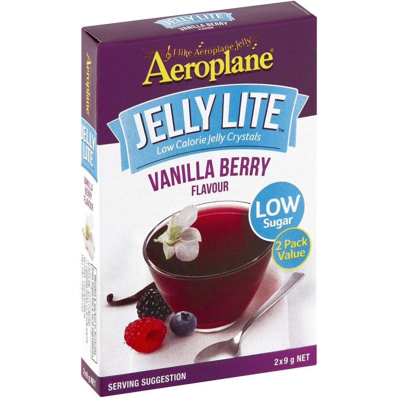 Aeroplane Jelly Lite Vanilla Berry Low Calorie Jelly Powder 18g