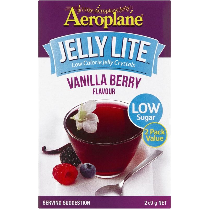 Aeroplane Jelly Lite Vanilla Berry Low Calorie Jelly Powder 18g