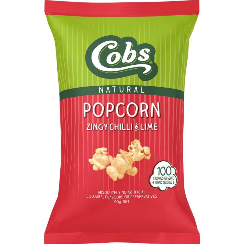 Cobs Popcorn Zingly Chilli Lime Pack 90g