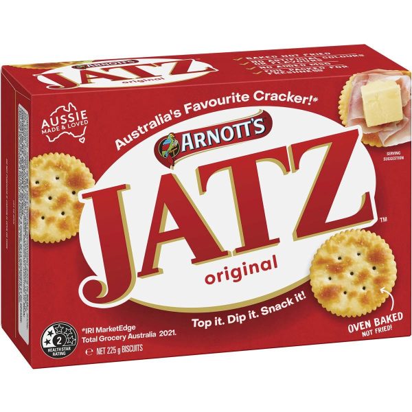Arnotts Jatz Original Crackers Biscuits 225g