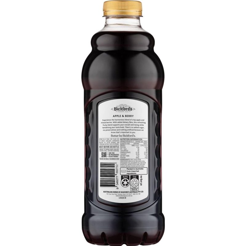 Bickfords Apple and Berry Juice Drink 1L