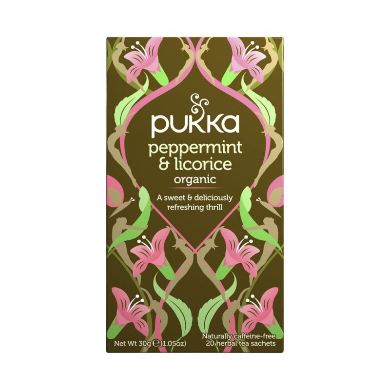 Pukka Peppermint and Licorice Organic Tea Bags 20 Pack