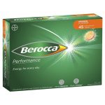 Berocca Energy Vitamin Orange Effervescent Tablets 45 Pack