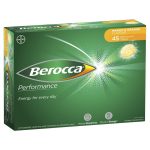 Berocca Energy Vitamin Orange and Mango Effervescent Tablets 45 Pack