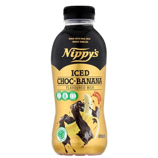 Nippys Iced Choco Banana Milk Bottle 500ml X 6 Bottles