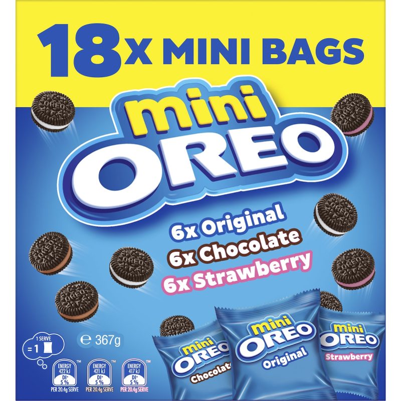Oreo Variety Mini Cookies Biscuits 18 Pack 367g