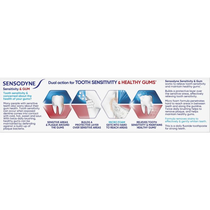 Sensodyne Sensitivty and Gum Whitening Toothpaste 100g