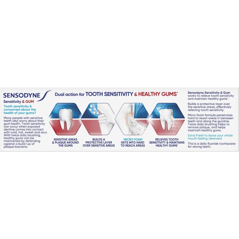 Sensodyne Sensitivty and Gum Extra Fresh Toothpaste 100g