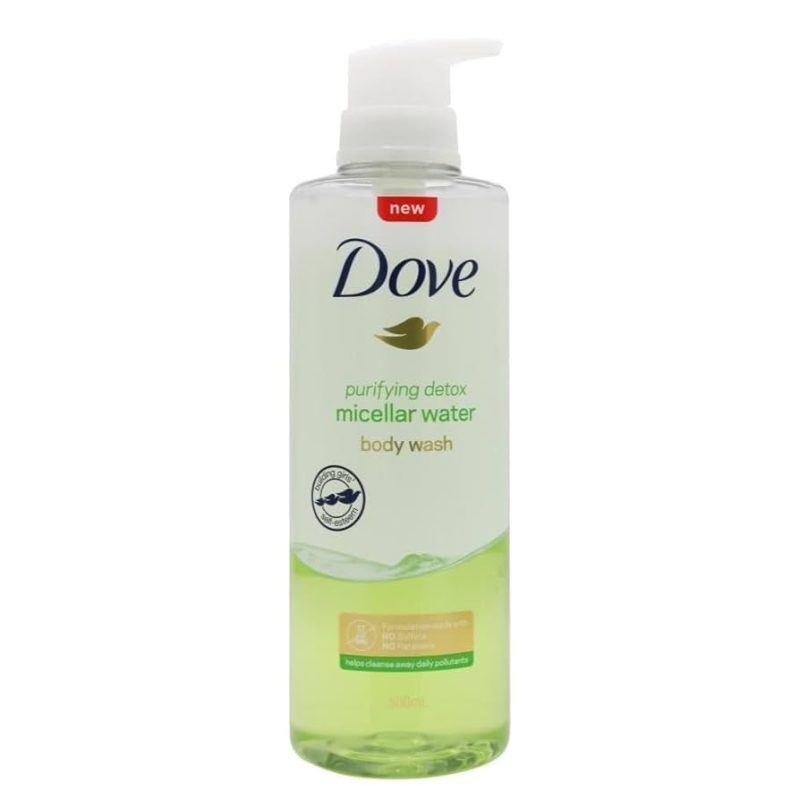 Dove Purifying Detox Micellar Water Body Wash 500ml