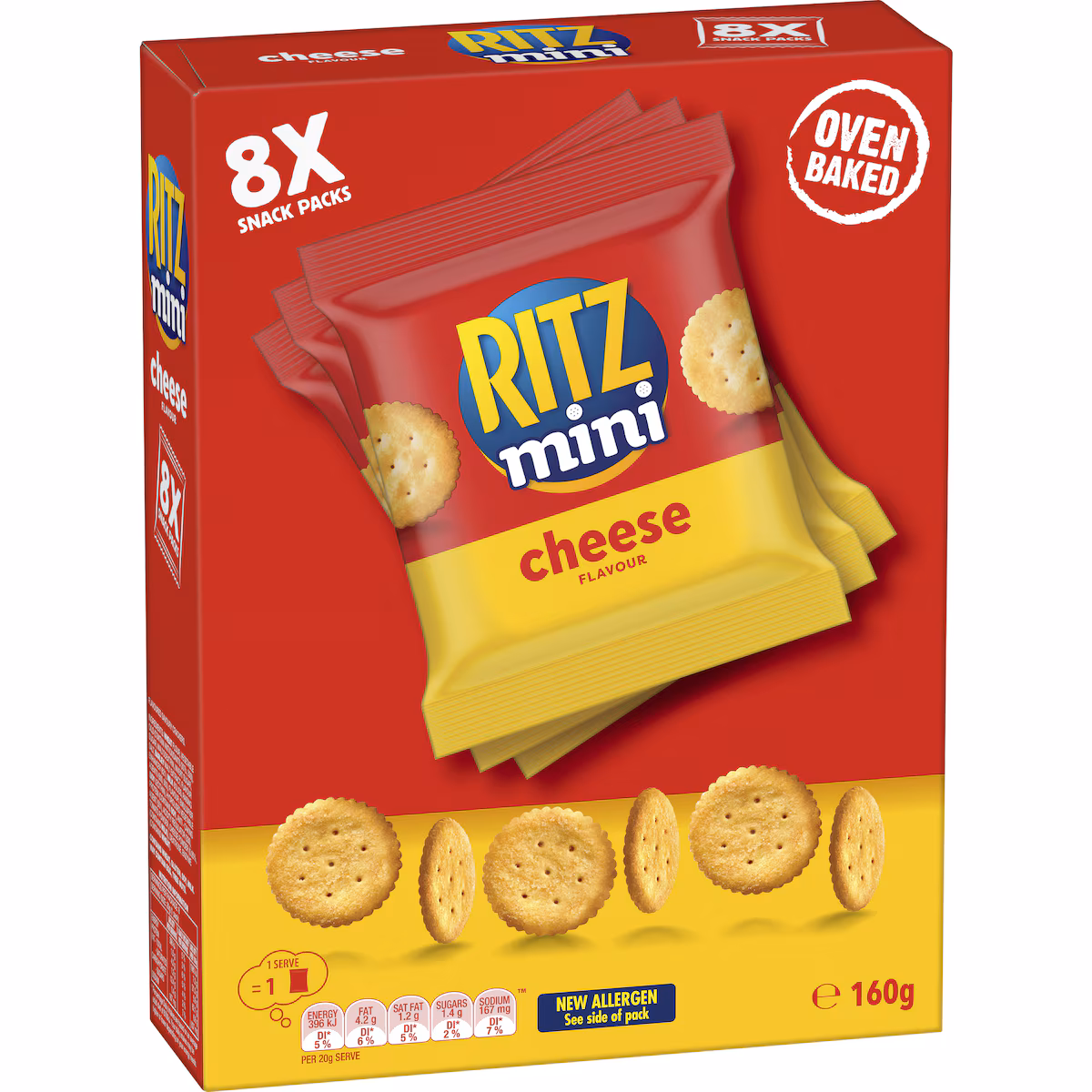 Nabisco Ritz Mini Cheese Crackers Biscuits Multipack 8 Pack