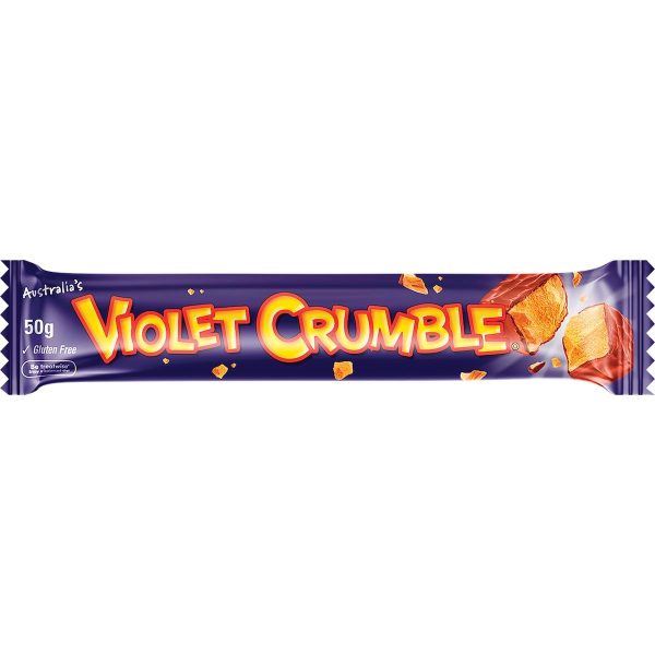 Violet Crumble Chocolate Bar 50g X 6 Bars
