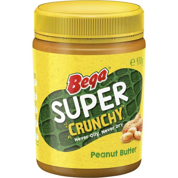 Bega Super Crunchy Peanut Butter Spread 470g