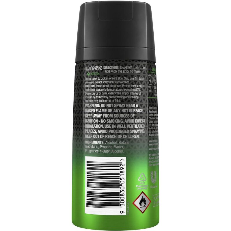 Lynx Xbox Deodorant Body Spray 155mL