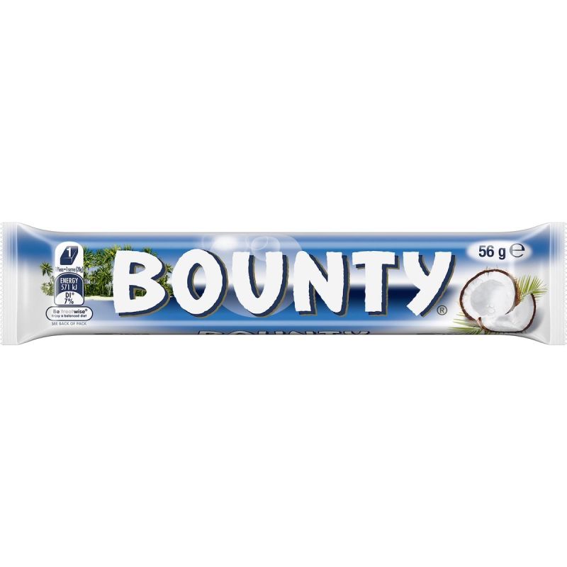 Bounty Coconut Milk Chocolate Bar 50g X 6 Bars