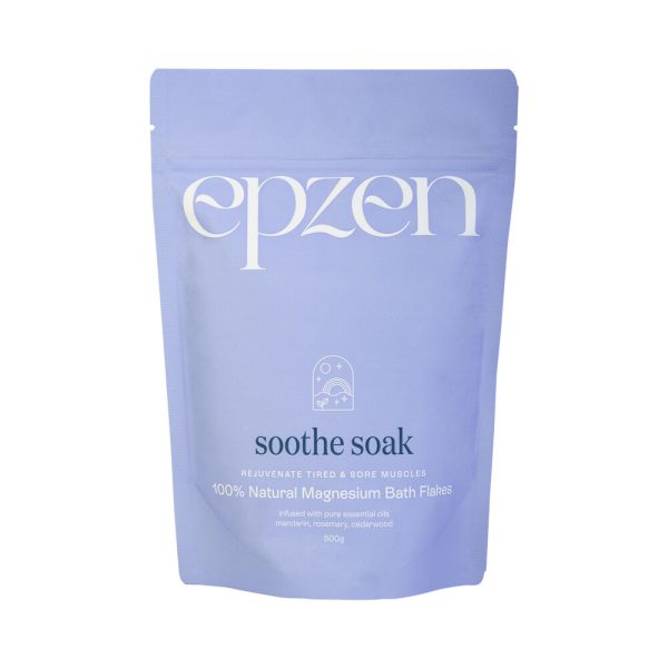 Epzen Soothe Soak 100% Natural Magnesium Bath Flakes 500g
