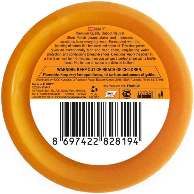 Smart Premium Quality Shoe Polish Dubbin Neutral 85g