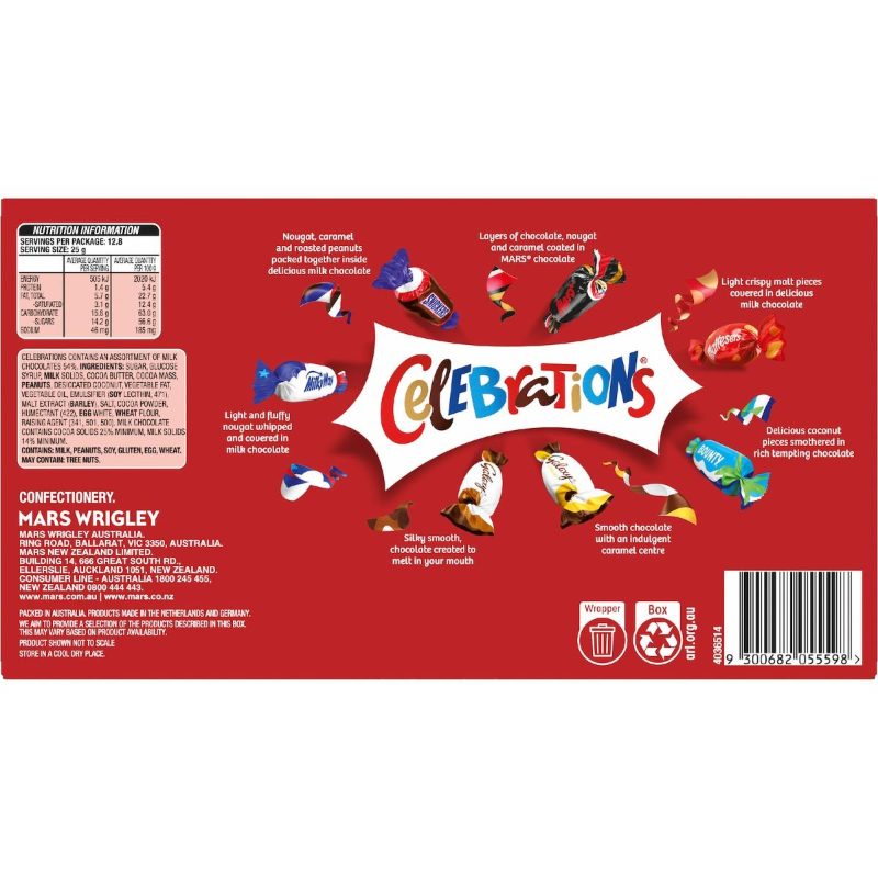 Celebrations Chocolate Party Gift Box 320g