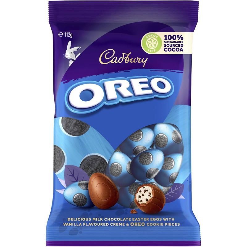 Cadbury Oreo Mini Chocolate Easter Eggs Bag 110g