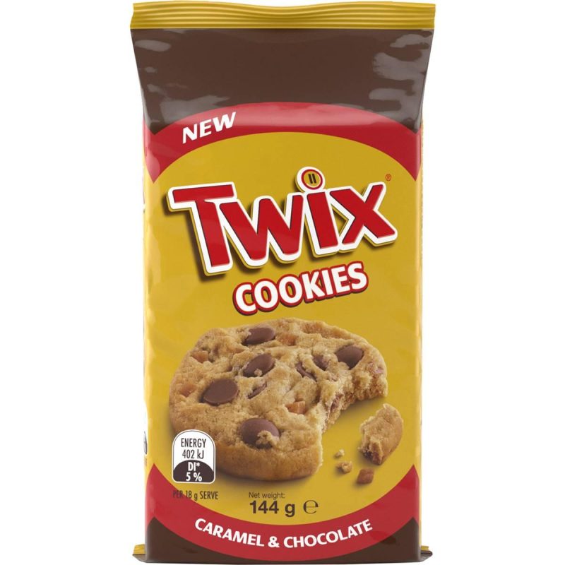 Twix Cookies Caramel and Chocolate Biscuits 144g