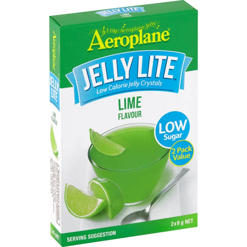Aeroplane Jelly Lite Lime Low Calorie Jelly Powder 18g
