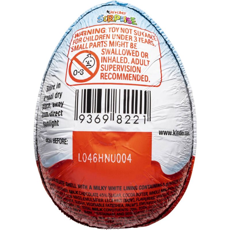 Kinder Surprise Chocolate Blue Egg for Kids 20g