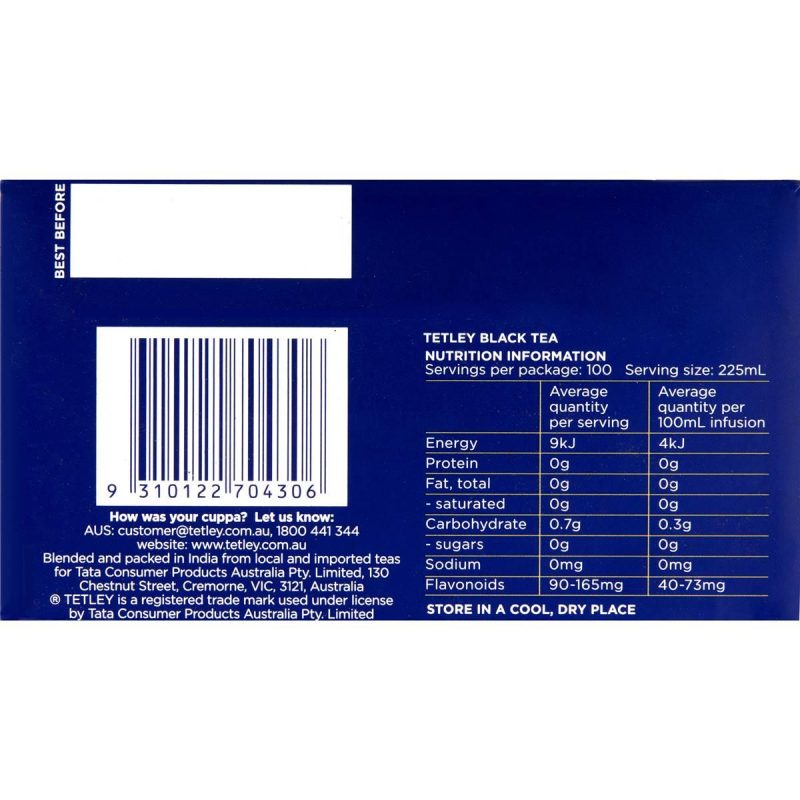 Tetley All Rounder Tea Bags 100 Pack