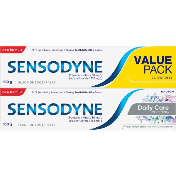 Sensodyne Daily Care Whitening Fluoride Toothpaste 2 Pack