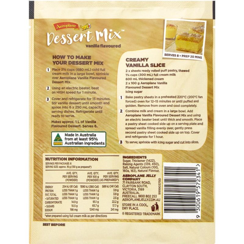 Aeroplane Vanilla Dessert Mix 100g