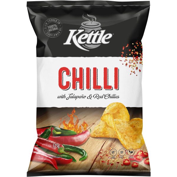Kettle Chilli Potato Chips Pack 175g