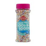 Dollar Sweets Sugar Free Rainbow 100s and 1000s Sprinkles Cake Topping Jar 75g