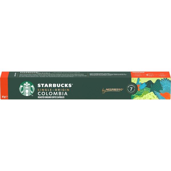 Starbucks Nespresso Single Origin Colombia Coffee Pods Capsules 10 Pack
