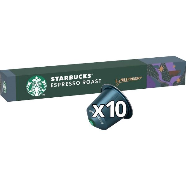 Starbucks Nespresso Espresso Roast Coffee Pods Capsules 10 Pack