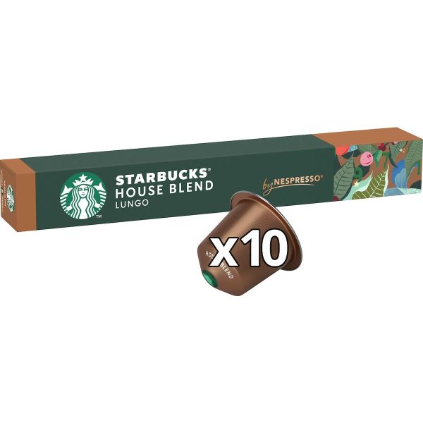 Starbucks Nespresso House Blend Coffee Pods Capsules 10 Pack