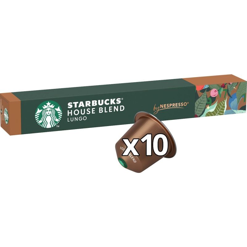 Starbucks Nespresso House Blend Coffee Pods Capsules 10 Pack