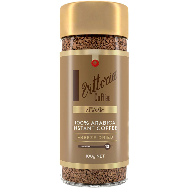 Vittoria Original Classic Freeze Dried Arabica Instant Coffee Jar 100g